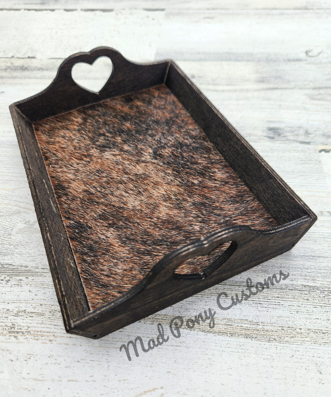 Small cowhide trays